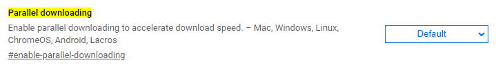 chrome flags parallel downloading