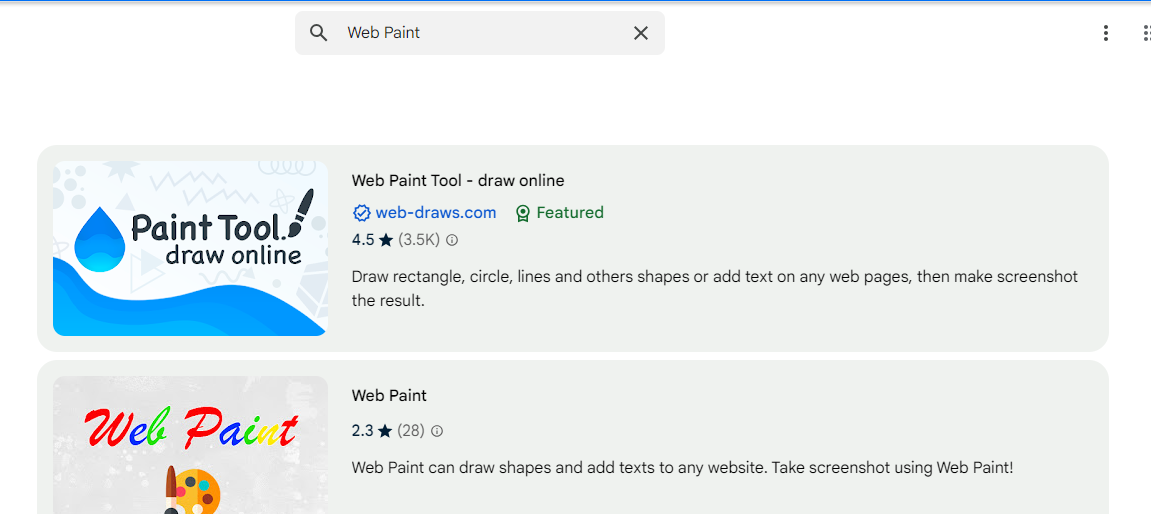 Google Chrome Pen Web Paint