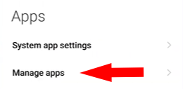 Xiaomi Redmi Note - Manage Apps