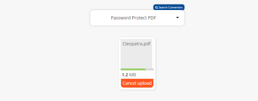 Password Protect a PDF with chrome extension