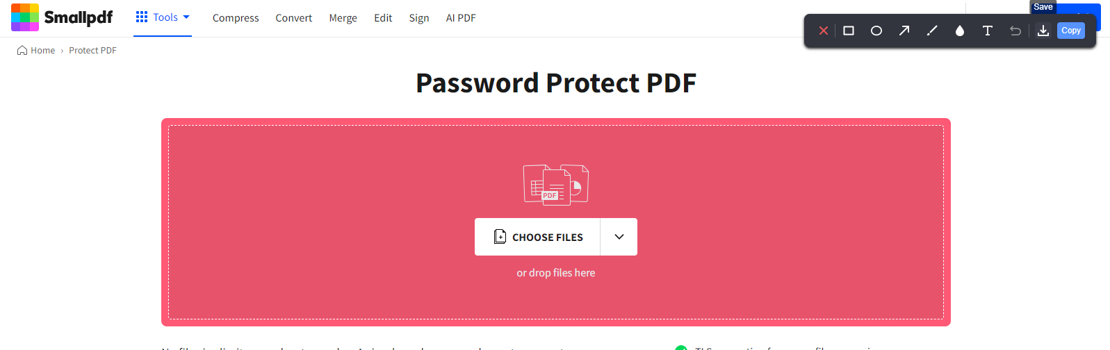 SmallPDF Password Protect Your PDFs