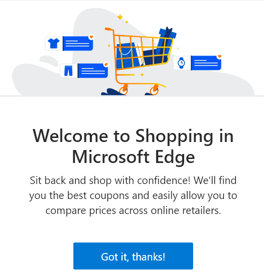 Edge shopping features